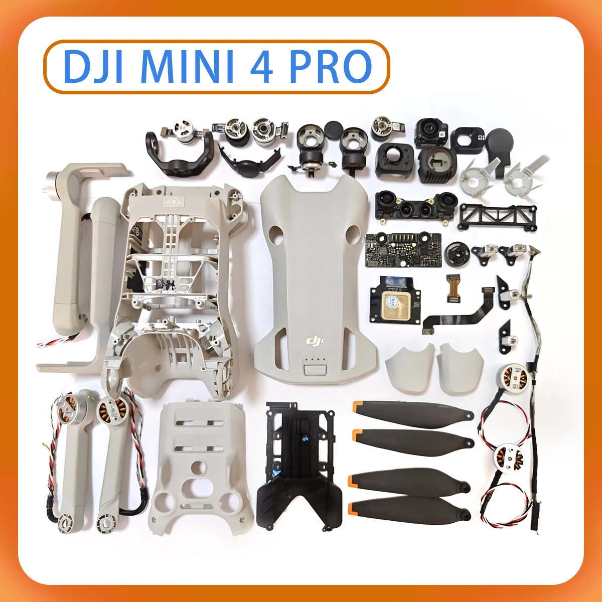 Original Mini 4pro Gimbal-Kamera, Yaw-Motor, Arm, Gehäuse, GPS-Regler, pTZ, Objektiv, Drohnenzubehör, geeignet für DJI MINI4 PRO-Reparatur
