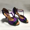 8,5 cm ferse Elegante Latin Dance Schuhe Für frauen Salsa schuhe komfortable latin schuhe MS6239PDG niedrigen ferse verfügbar dropshipping