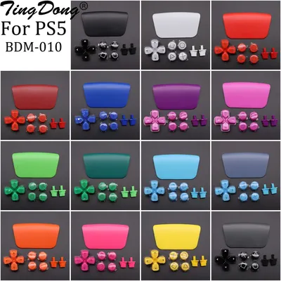 Für ps5 BDM-010 v1 1,0 controller taste cross abxy d pad driection key kit & touchpad & option und Image