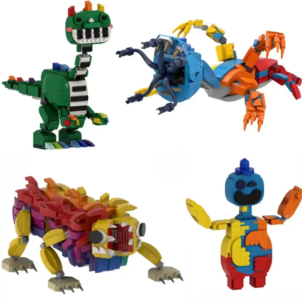 Nightmared Critter Block Bausteine Doeys The Doughmans Baustein Pianosauruses Klassisches Spiel Block Spielzeug Geburtstagsgeschenk Image