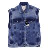 Pepe Jeans Herren Weste, Gr. 48, blau, Baumwolle