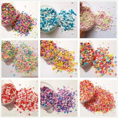 100g/Beutel Schleim füller Ton Streu sel Füller Spielzeug Zubehör Süßigkeiten gefälschte Kuchen Image