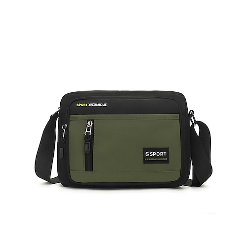 borsa a tracolla tattica da uomo, borsa a tracolla - borsa a tracolla in nylon impermeabile con più tasche, borsa a tracolla casual in stile militare per viaggi, lavoro e attività all'aperto