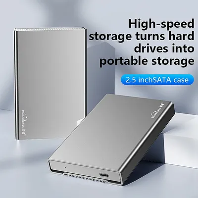Blueendless New Aluminum Case HDD Enclosure 2.5 External inch SATA hard drive enclosure Usb 3.1