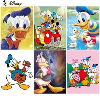 Disney Full Diamond Embroidery Diy 5D Diamond Painting Cross Stitch "Donald Duck Car" Full Drill