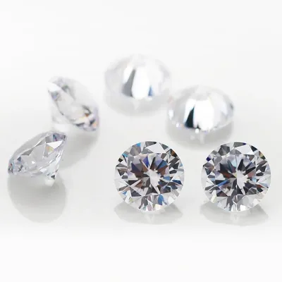 300pcs Size 1.0mm~6.5mm 5A Round Cut White Cubic Zirconia Stones Loose CZ Synthetic Gems For Jewelry