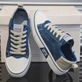 2025 chaussures en toile pour hommes chaussures de skateboard de mode en plein air pour hommes confortables baskets décontractées antidérapantes chaussures de marche respirantes pour hommes