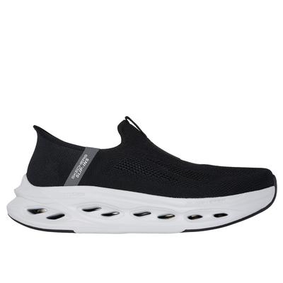 Skechers Men's Slip-ins: Max Cushioning Glide-Step - Euclid Slip-On Shoes | Size 10.0 Extra Wide | Black/Gray | Textile/Synthetic | Machine Washable