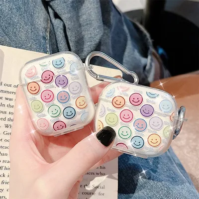 Rosa Herz-Hülle für AirPods Pro 1. 2. Bling Glitzer glänzende weiche TPU-Abdeckung für Airpods 3 2 1 Kopfhörer-Ladebox-Tasche mit Haken Image