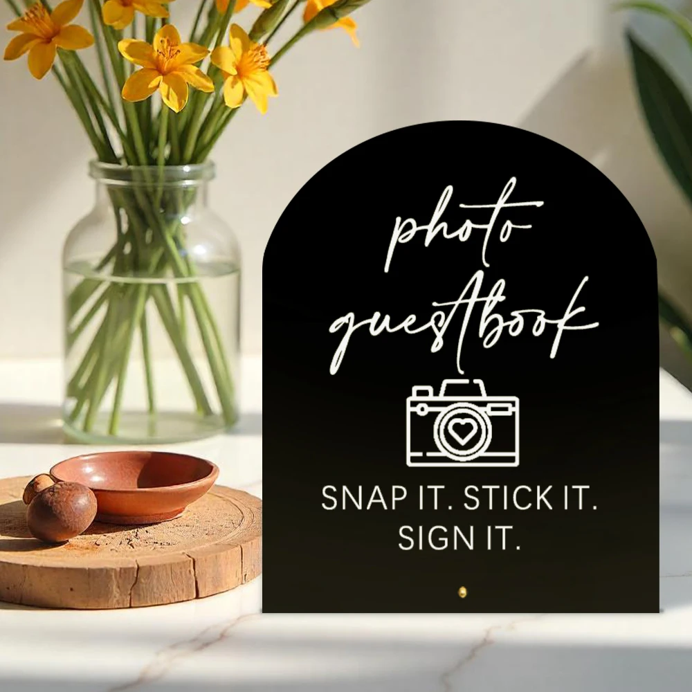 Hochzeit Foto Gästebuch Acryl Schild Vitrine Foto Gästebuch SNAP IT. STICK ES. ZEICHEN ES. für Hochzeiten, Veranstaltungen, Partys Image