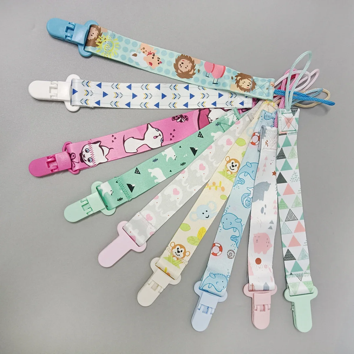 1/3 Stück Cartoon Stoff Baby Schnuller Kette Kinderspiel zeug Schnuller Anti Drop Kette Kinder Schnuller Anti Loss Clip Image