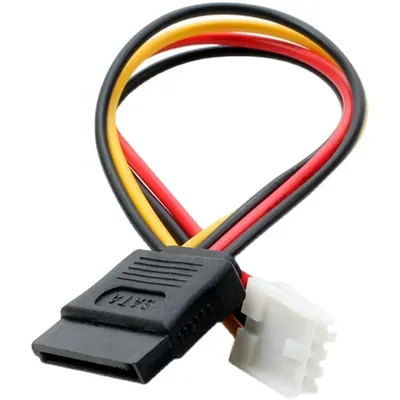 15-polige Sata-Buchse auf 4-polige Floppy-FDD-Buchse, Stromkonverter-Adapterkabel, Image
