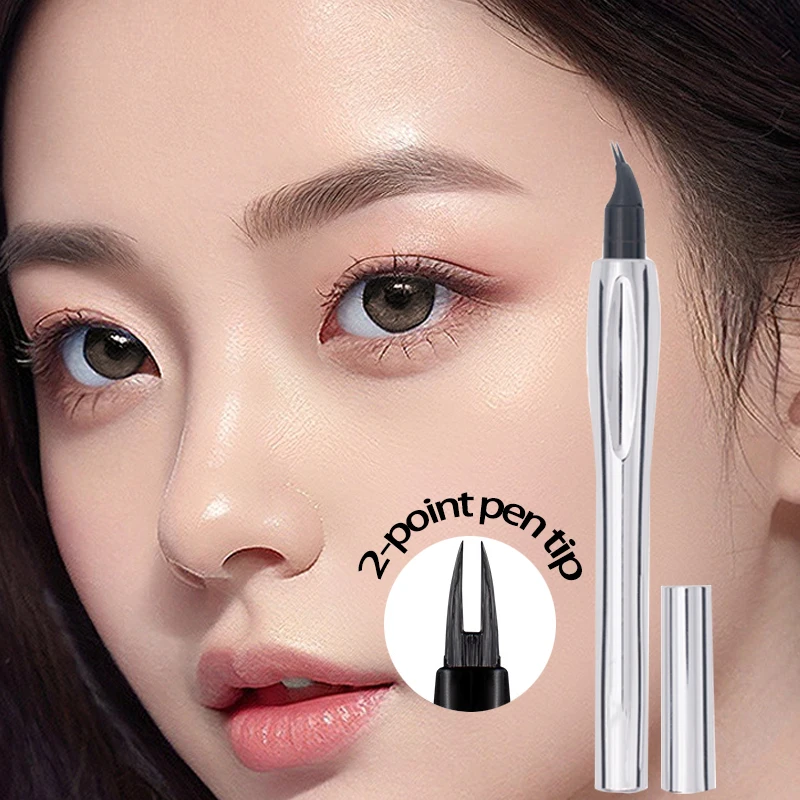 Wild Eyebrow Rooted Wasserdichter, schweißfester, langlebiger Augenbrauenstift ohne Farbentfernung, extrem feiner, gegabelter Ellenbogenwasser-Augenbrauenstift Image