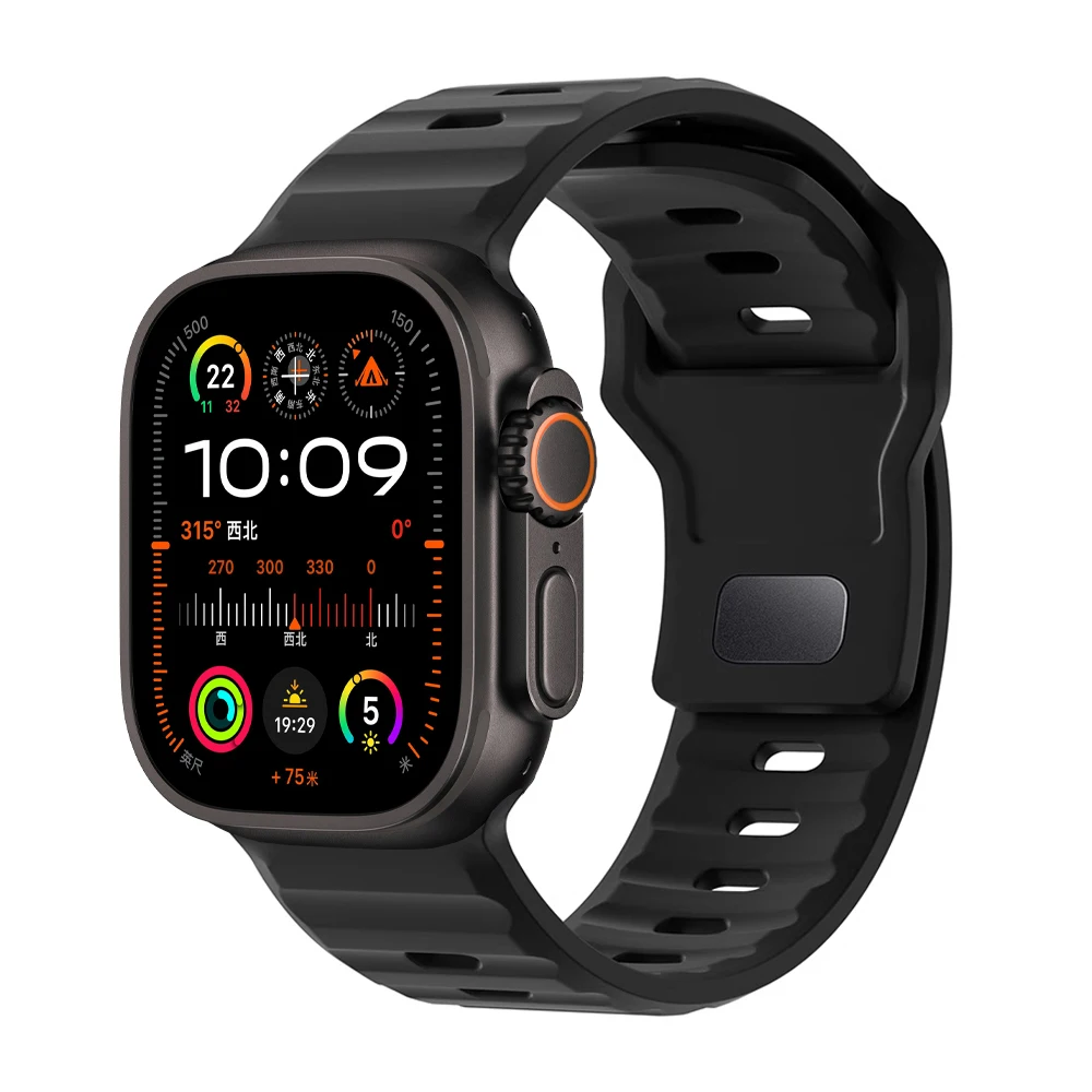 Sportarmbänder für Apple Watch Ultra 2 Band 49 mm 45 mm 46 mm 44 mm 42 mm 40 41 mm Correa-Armband iWatch Serie 10 9 8 7 6 5 4 3 se Image