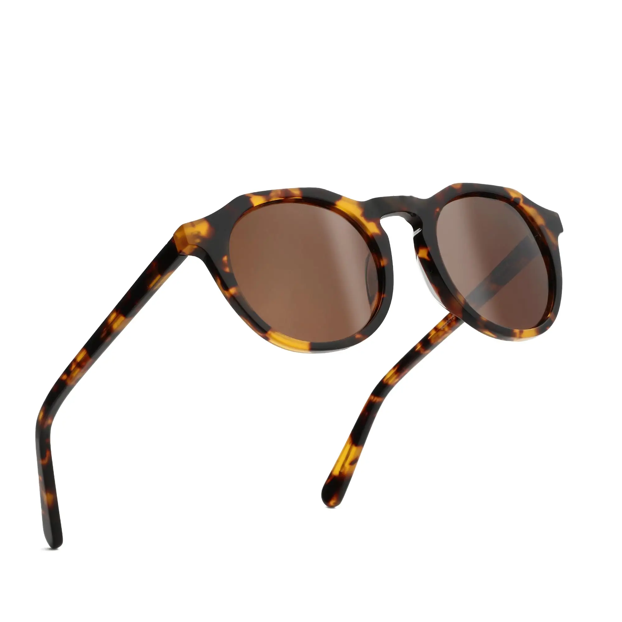 ZENOTTIC 2025 Vintage Acetat Polarisierte Sonnenbrille Frauen Männer Luxus Marke Designer Hohe Qualität Retro Runde UV400 Sonnenbrille Image