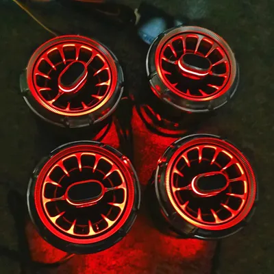 For 2011-2017 Jeep Wrangler Air conditioning vent Wrangler JK air conditioning vent Jeep LED Light emitting air conditioning tur