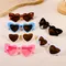 Sonnenbrille Kinder Herz Sonnenbrille Sommer Sonnenblume Sonnenbrille Mädchen Jungen niedlich schönes Herz Sonnenbrille Kinder Retro uv400