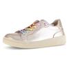 Slip-On Sneaker GABOR, Damen, Gr. 42, gold (goldfarben), Nappaleder, metallic, casual, Schuhe, Freizeitschuh, Halbschuh, Slipper mit bunten Gummizügen