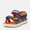 Sandale TIMBERLAND "Perkins Row 2 STRAP SANDAL", Gr. 27, blau (dunkelblau), Synthetik, sportlich, Schuhe, mit Klettverschluss