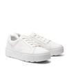 Sneaker TIMBERLAND "LAUREL COURT LOW LACE UP SNEAKER", Gr. 38,5, weiß canvas, Textil, sportlich, Schuhe