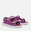 Sandale TIMBERLAND "Perkins Row 2 STRAP SANDAL", Gr. 30, lila, Synthetik, sportlich, Schuhe, mit Klettverschluss