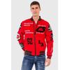 Outdoorjacke CIPO & BAXX "Jacke", Herren, Gr. M, rot, 74% Polyester;23% Viskose;3% Elasthan, unifarben, casual, regular fit normal, Langarm, Jacken, mit coolen Stickereien
