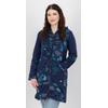 Fleecejacke DEPROC ACTIVE "Patchwork NUNAVUT LONG WMN", Damen, Gr. 36 (S), blau (schwarz navy), 100% Baumwolle, casual, Langarm, Jacken, auch in Großen Größen erhältlich