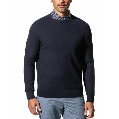 Walbusch Herren Struktur-Pullover Soft Cotton Blau Image