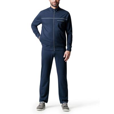 Walbusch Herren Trainingsanzug Sommerleicht Blau gestreift Image
