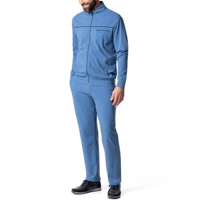 Walbusch Herren Freizeit-Anzug Sommerleicht Blau gestreift Image
