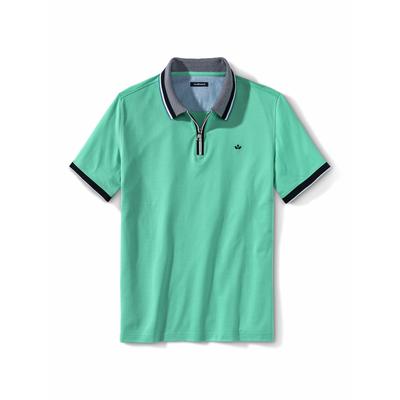 Walbusch Herren Club Poloshirts Gruen gestreift Image