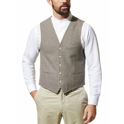 Walbusch Herren Struktur-Weste Beige mehrfarbig Image