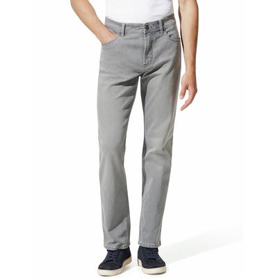 Walbusch Herren Jeans Hose Sattlerstich Grau Image