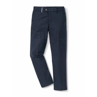 Walbusch Herren Cool-Wool Chinohose Blau Image