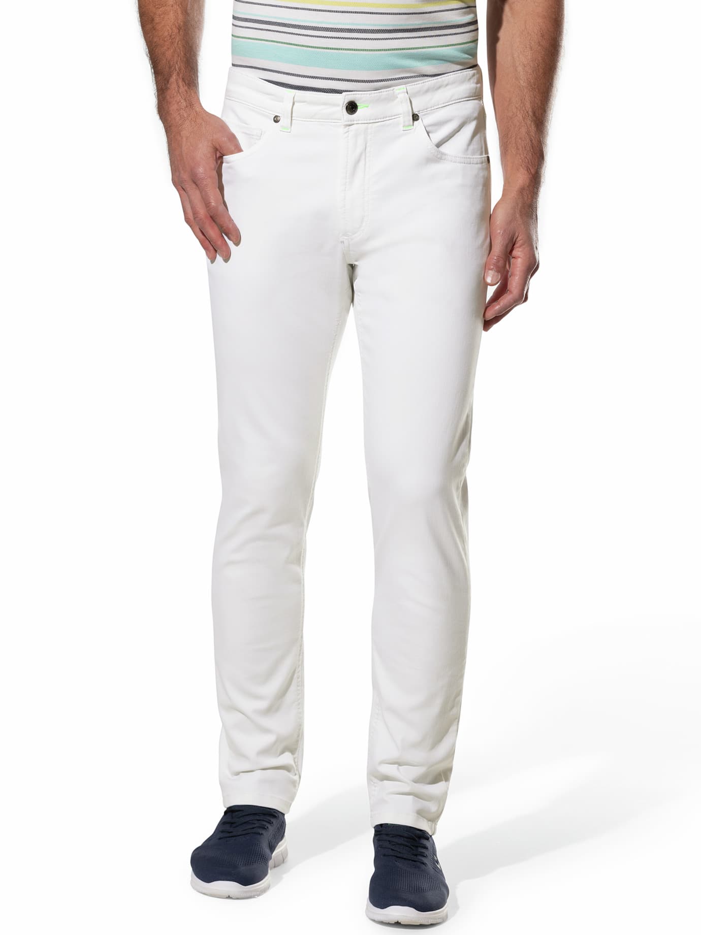 Walbusch Herren Ultraleicht-Jeans Klimakontrolle Weiß