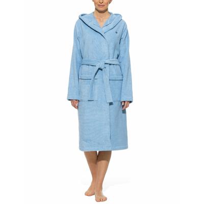Walbusch Damen Morgen Mantel Kuschelfrottier Hellblau Image