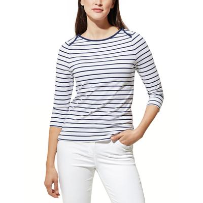 Walbusch Damen Ringel-Shirt la Ville Weiß gestreift Image
