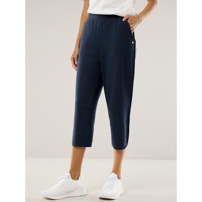 Walbusch Damen Baumwollstretch Capri-Hose Blau Image