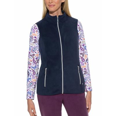 Walbusch Damen Freizeitweste Thermo-Fleece Blau Image