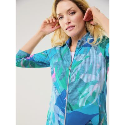 Walbusch Damen Freizeitjacke Sommerleicht Gruen gemustert Image