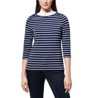 Walbusch Damen Ringelshirt la Ville Blau gestreift Image