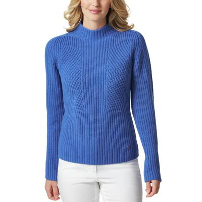 Walbusch Damen Cashmino Pullover Nahtlos Blau Image