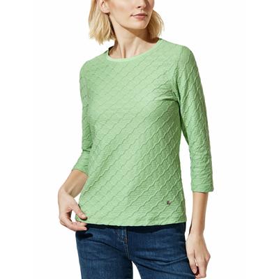 Walbusch Damen Baumwollshirt Strukturmuster Gruen Image