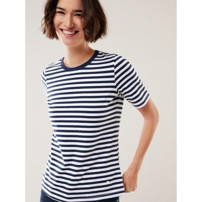 Walbusch Damen Baumwoll Ringel-Shirt Blau gestreift Image