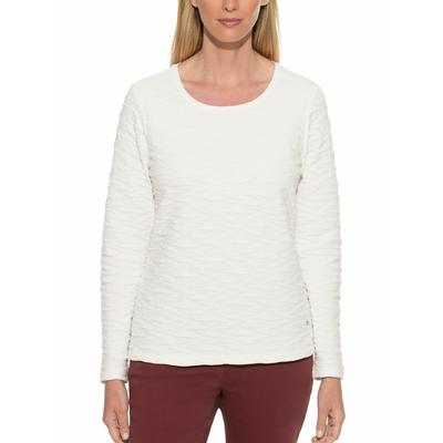 Walbusch Damen Jacquard-Sweaty 3D Weiss Image