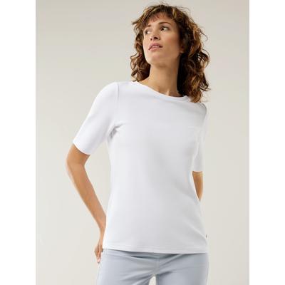Walbusch Damen Ottoman T-Shirt Weiss Image