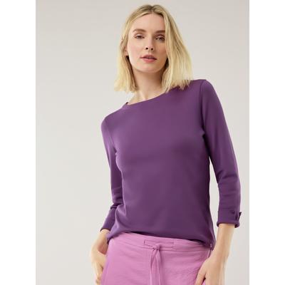 Walbusch Damen Baumwollshirt Softrib Lila Image