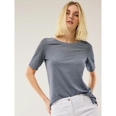 Walbusch Damen Bügelfrei Shirt Blau Image