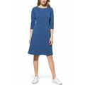Walbusch Damen Jacquard-Kleid Geometrie Blau noch offen: Muster