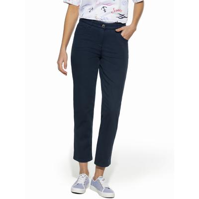 Walbusch Damen 7/8-Baumwollhose Figurwunder Slim F Blau Image